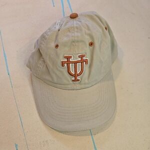Longhorns Cap Hat UT TX Khaki‎ Orange Embroidered Cotton Relaxed Texas Strapback